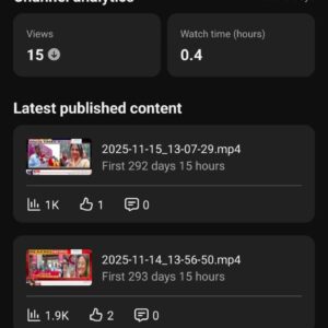 1.06K Subscribers Buy Long-Form YouTube Channel | YT134